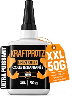 50g Strong Gel Glue - Non Drip & Ultra Accurate - Super Glue Resistant to | Dripless, fills gaps, transparent, waterproof, heat resistant, anti-drying tip, wood glass metal