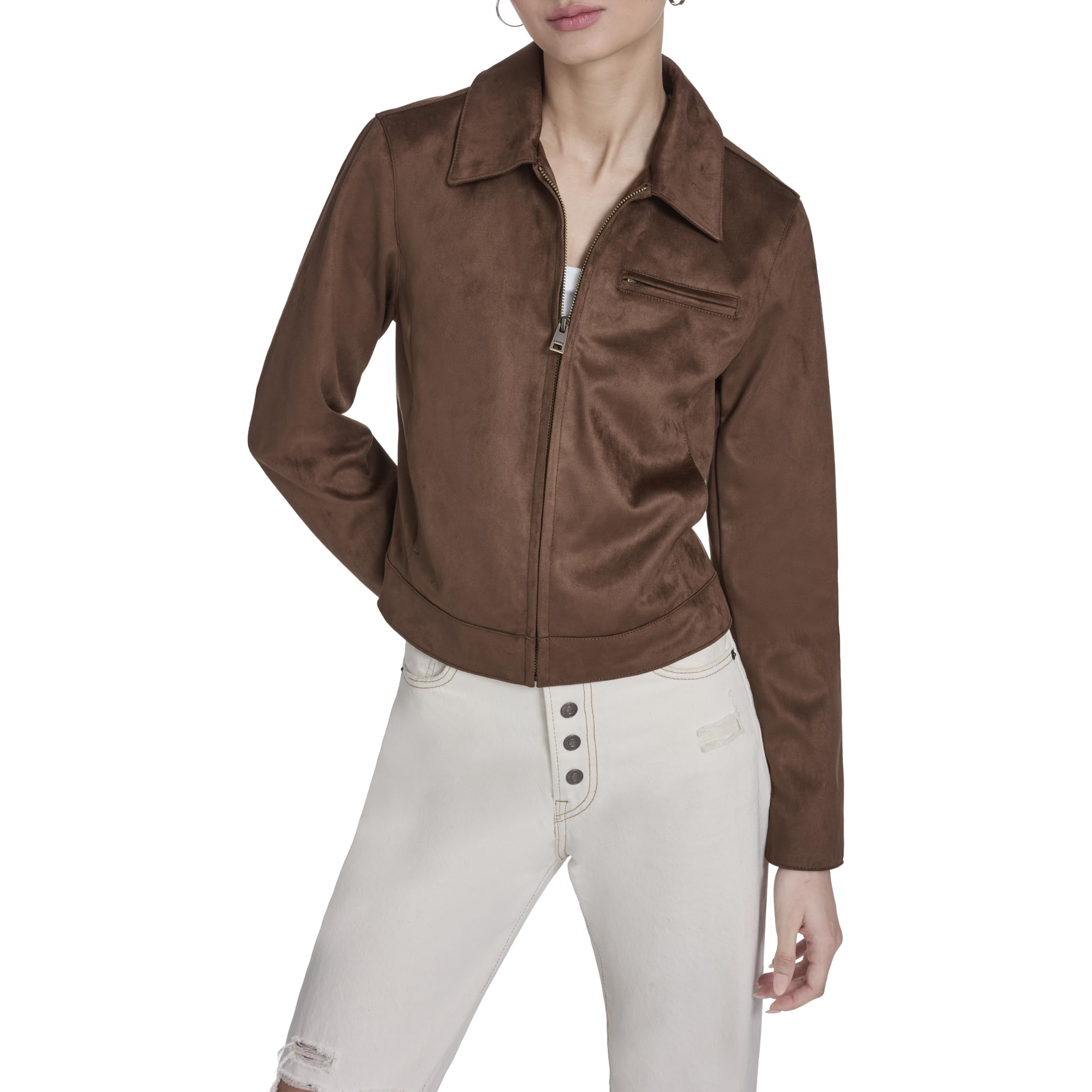 Levi's® Faux Leather Laydown Collar Jacket