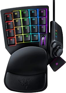 Razer Tartarus V2 Left-Handed Gaming Keypad, 32 Programmable Keys, Black | Single Handed, Mecha-Membrane Key Switches, Customizable Chroma RGB Lighting, Programmable Macros