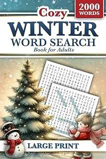 Winter Word Search Book for Adults Large Print: 2000 Words to Find - 84 Big Print Puzzles for All Ages (Teens to Seniors)