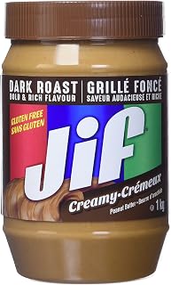 Jif Dark Roast Peanut Butter, 1 kg (Pack of 1)