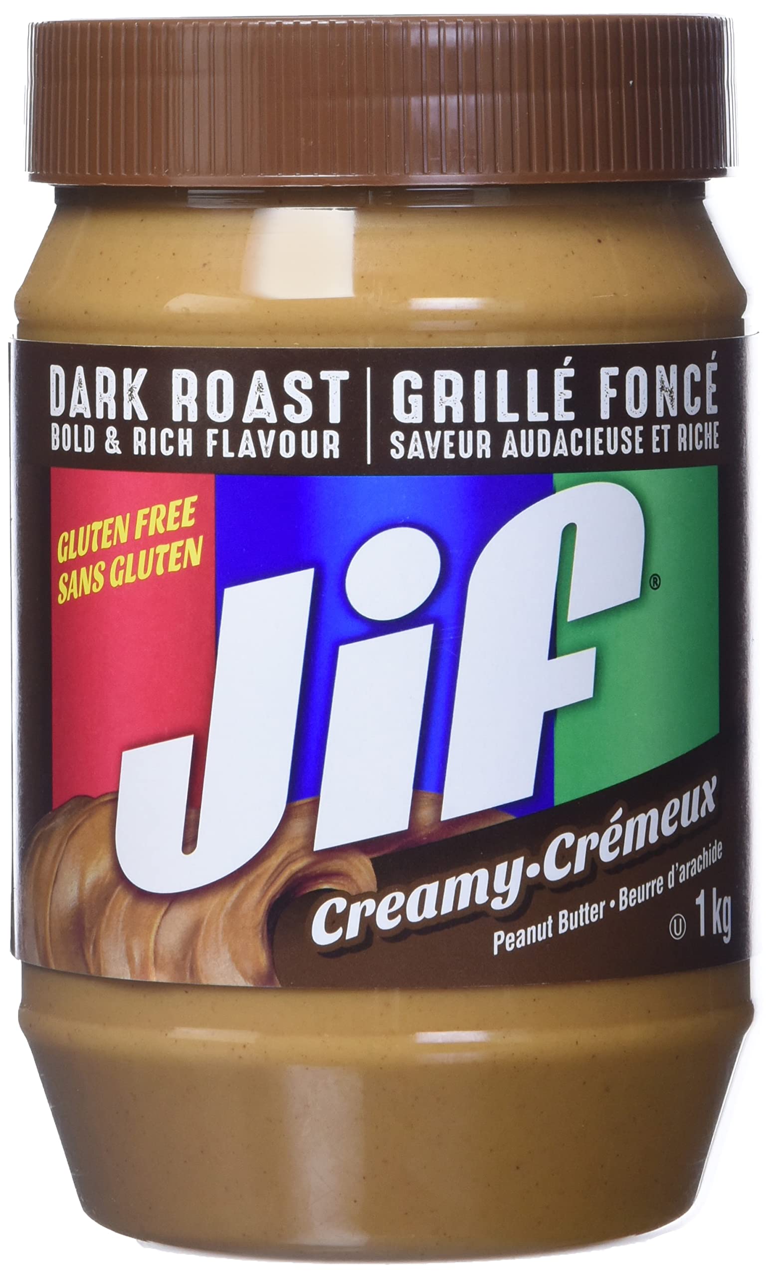 Jif Dark Roast Peanut Butter, 1 kg (Pack of 1)