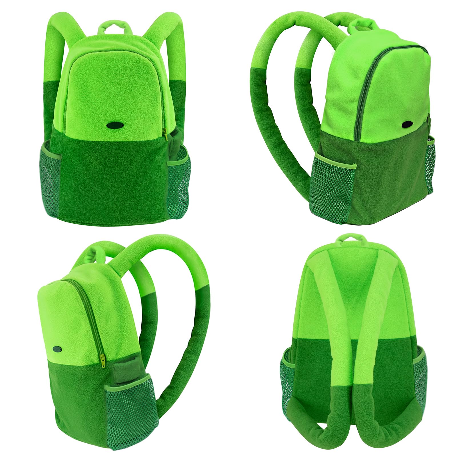 DAZCOS Green Medium Backpack Unisex Cosplay Costume Accessories Bag for Adult Ev