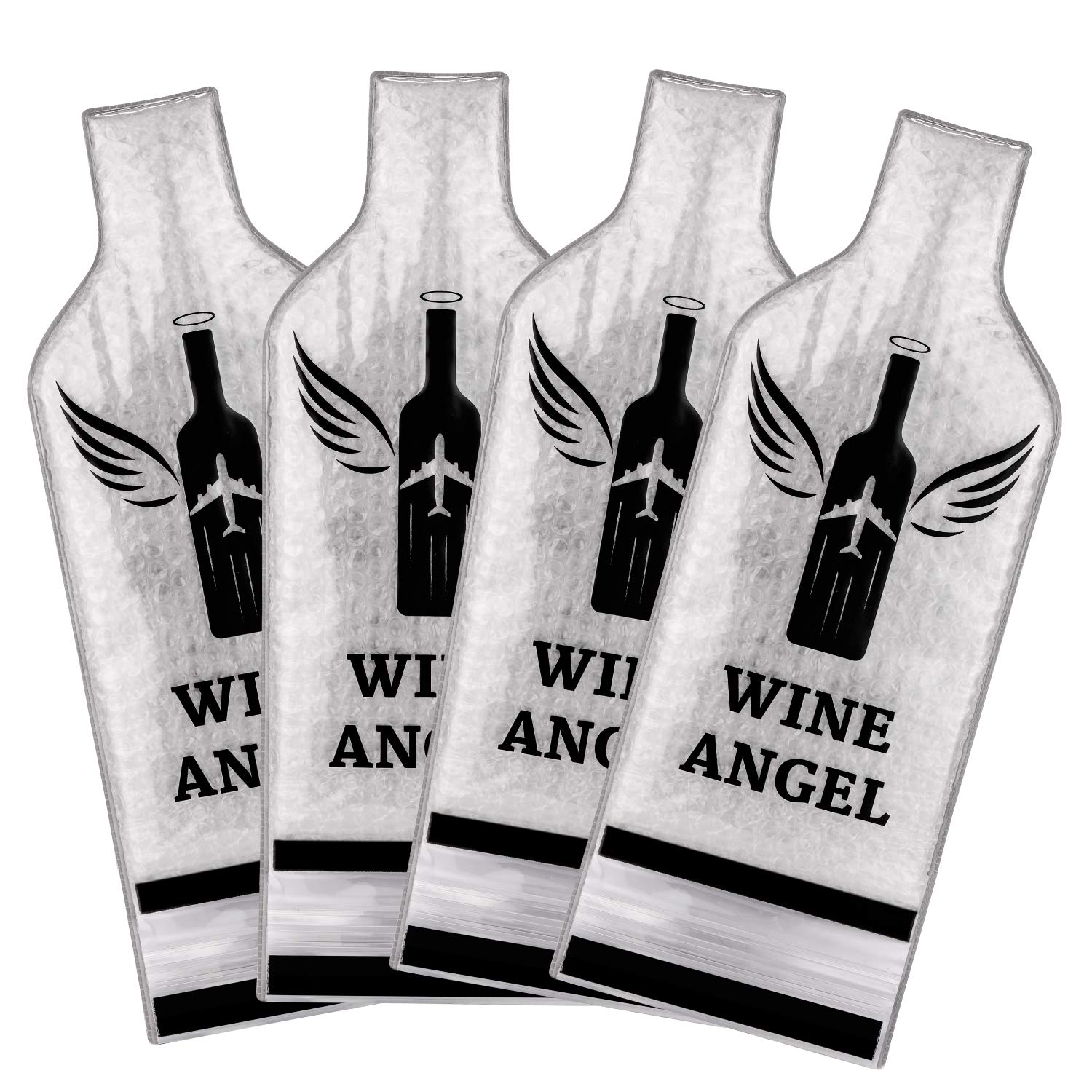 [UPGRADED PROTECTION] 4 Set (8 pcs) Reusable Wine Bags for Travel, Wine Travel P