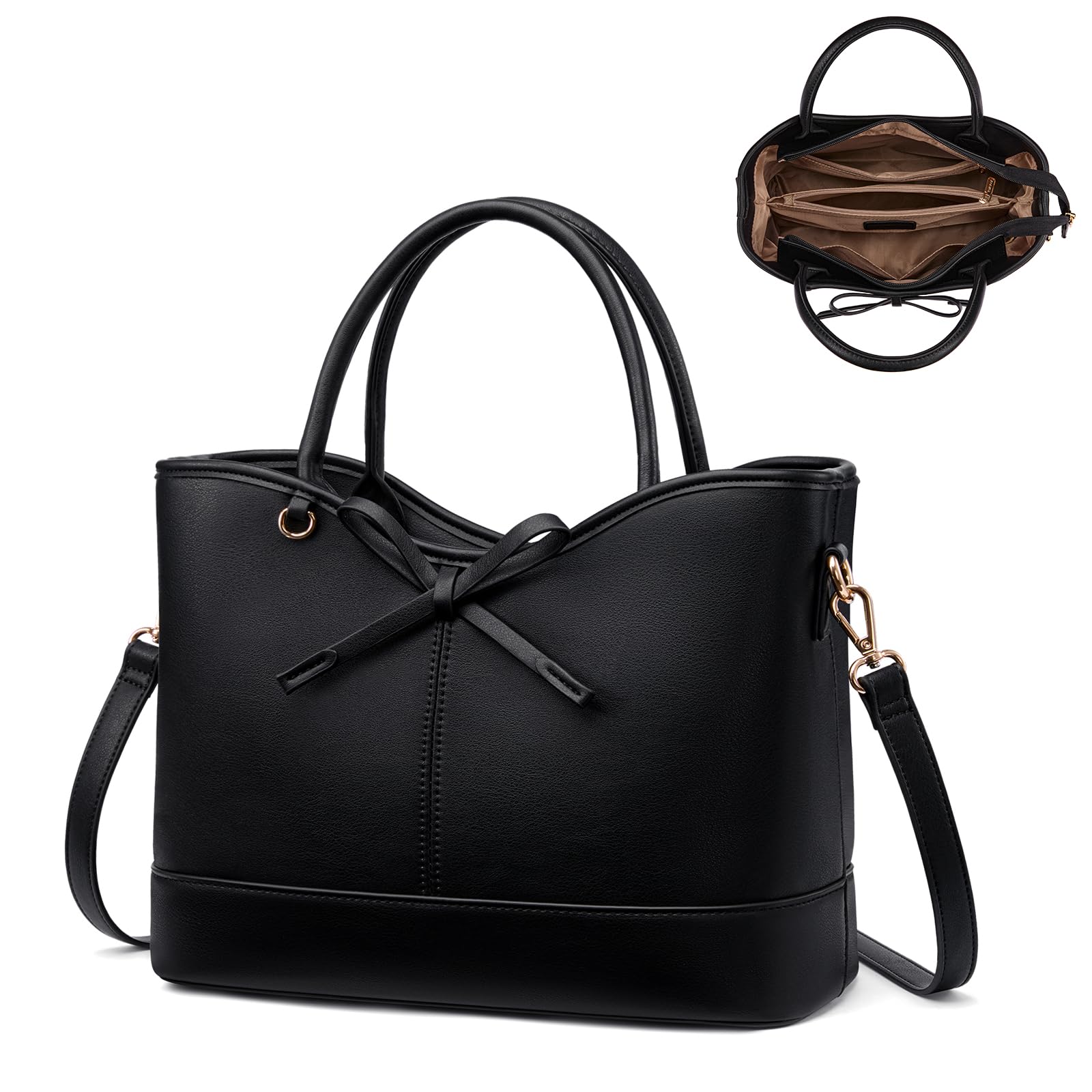 LOVEVOOK Purses for Women, Leather Tote Satchel Shoulder Bag