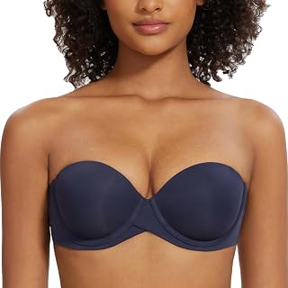 MELENECA - Women's Silicone Push Up Strapless Bra
