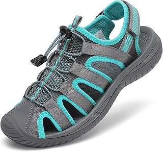 Dannto Women Sports Sandals Tight Mesh Hiking Outdoor Athletic Casual Walking Sandals Water Shoes
