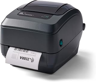Zebra GK420t Thermal Transfer Label Printer (Renewed) | 4-inch print width, USB connectivity, Serial connectivity, Parallel connectivity