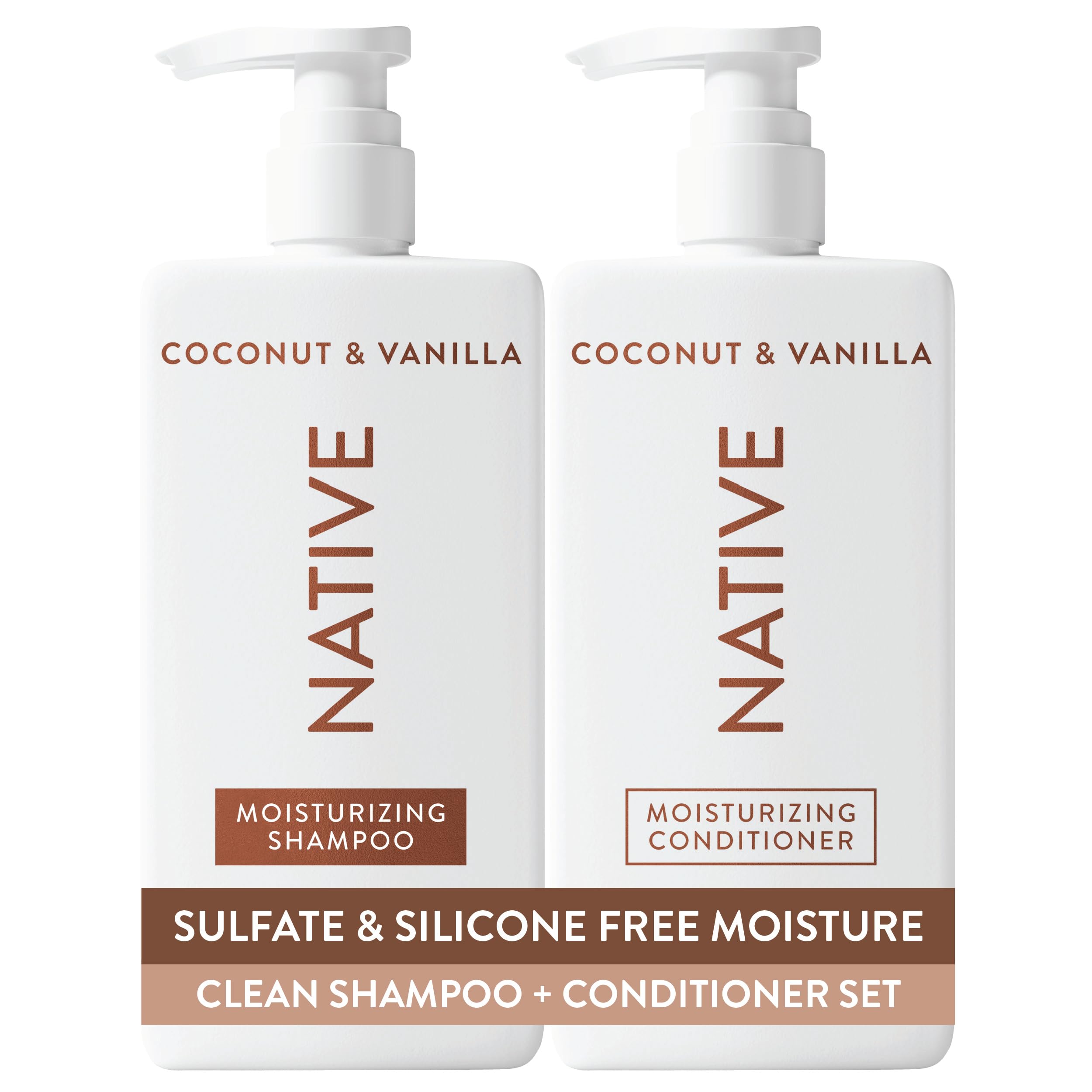 Native Coconut & Vanilla Shampoo and Conditioner Contain Naturally Derived Ingre