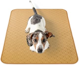 Inulabo Washable Pet Sheet, XXL Urine Mat, Pet Mat, Completely Washable, Reusable, Durable for Professional Sites (XXL (Set of 2), Brown)
