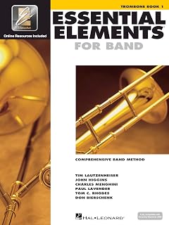 Essential Elements for Band - Trombone Book 1 with EEi Online Resources | Beginner Trombone Method and Sheet Music for Students and Teachers | Step-by-Step Brass Lesson for Classroom and Home Practice