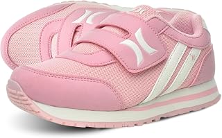 Hurley Kid's Knox Walking Sneakers - Kid's Runner Shoes with Hook & Loop Closure for Easy Wear, Lightweight Running & Walking Shoes for Boys & Girls, Toddler Kid's Sneaker Shoes