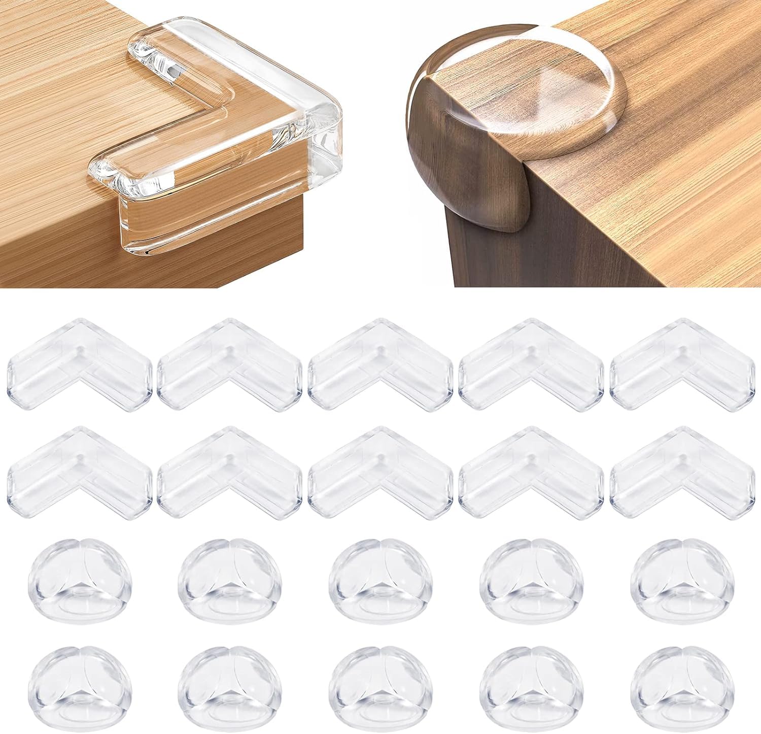 20 Pack Corner Protector Baby, Table Corner Protectors for Baby Guards Clear for