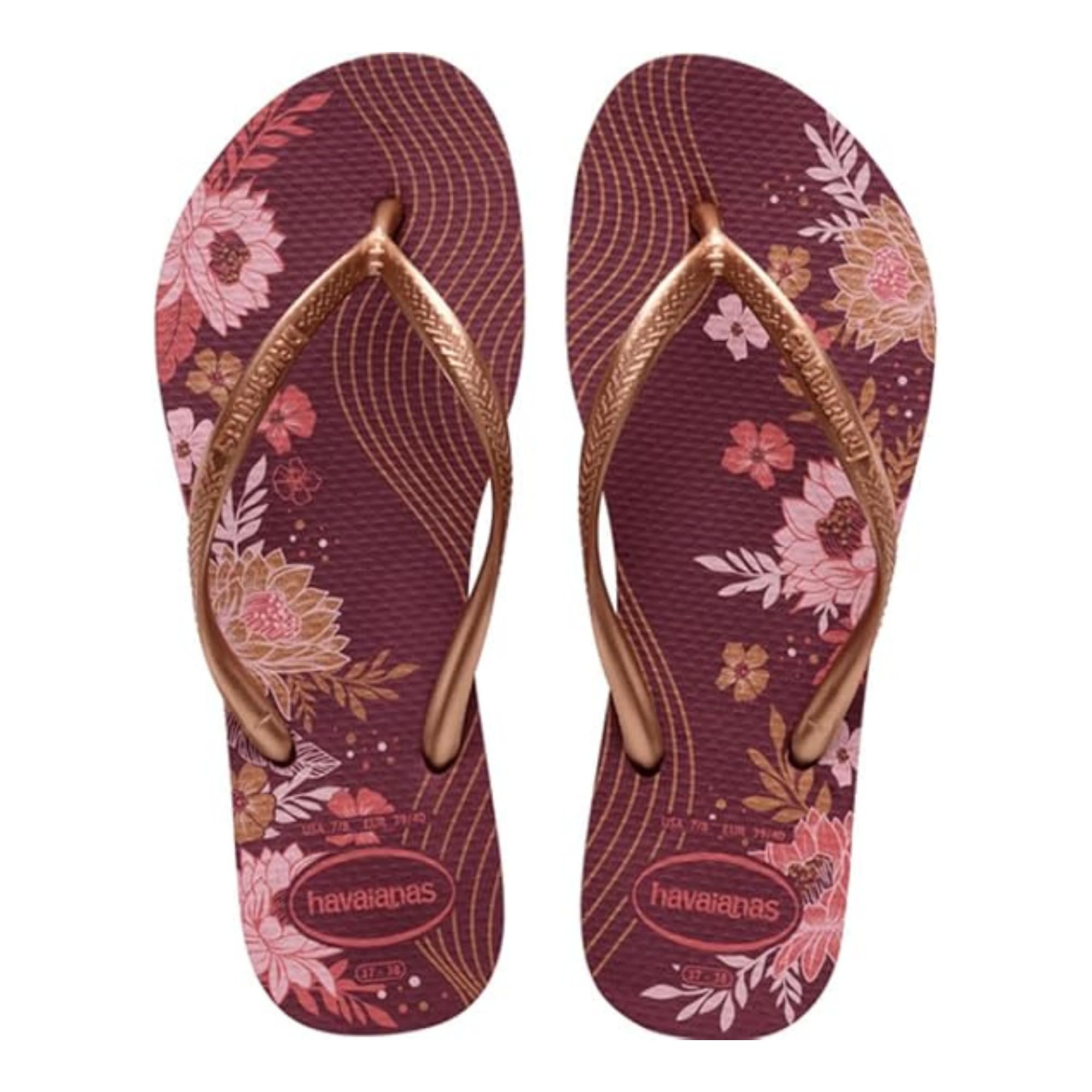 Havaianas Kids Slim Print Womens Flip Flops