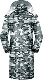 iCreek Raincoat Waterproof Hi Vis Reflective Long Rain Jacket Unisex