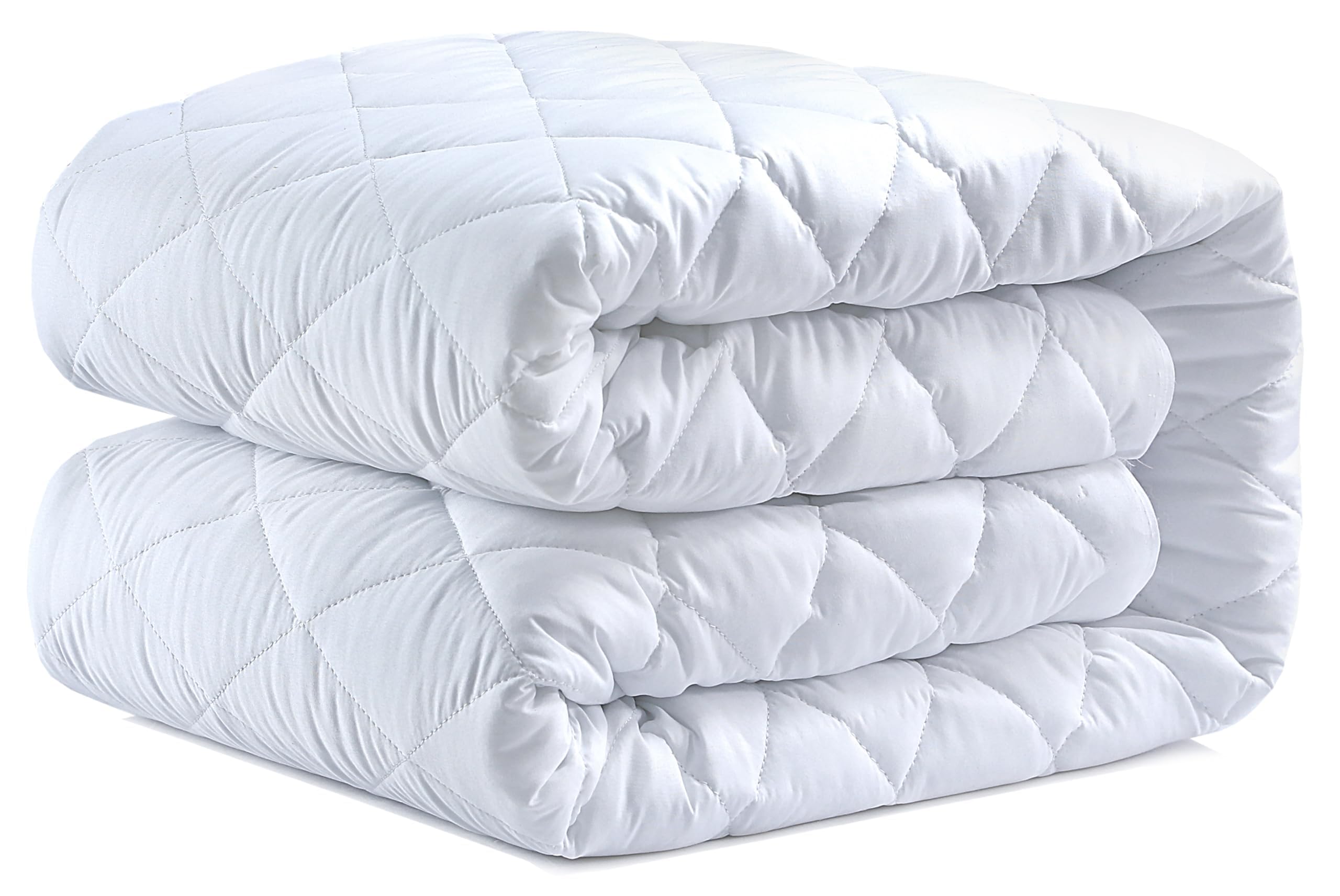 Caroline Shatuik Mattress Protector Double Bed Extra Deep fitted 40cm Stretch Sk