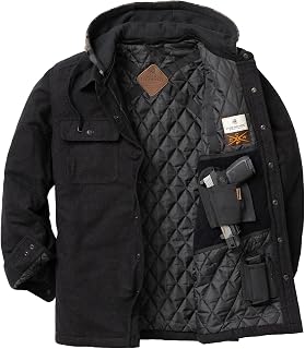 Legendary Whitetails Mens Concealed Carry Maplewood Hooded Shirt JacketShirt Jacket