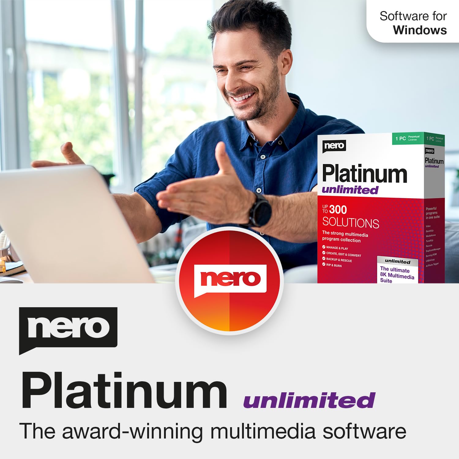 Nero Platinum Unlimited | All-in-One Multimedia Suite for Video Editing, Photos,