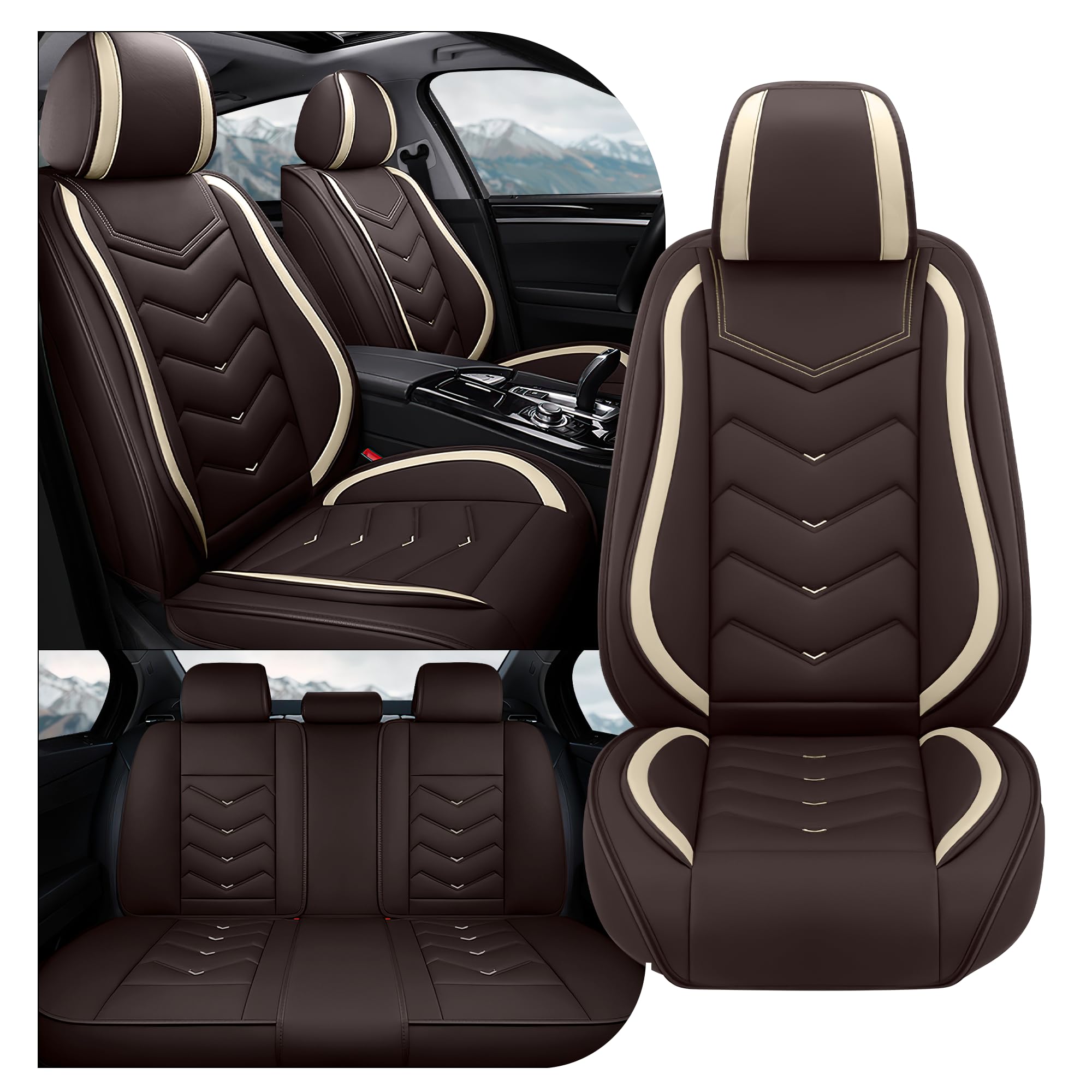 Car Seat Covers Fit for Ford F-150/F-250/F-350 2009-2026, Stylish Sport Seat Cov