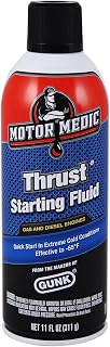 Motor Medic M3815-12PK Thrust Starting Fluid for Gas &amp; Diesel Engines - 11 oz., (Case of 12)