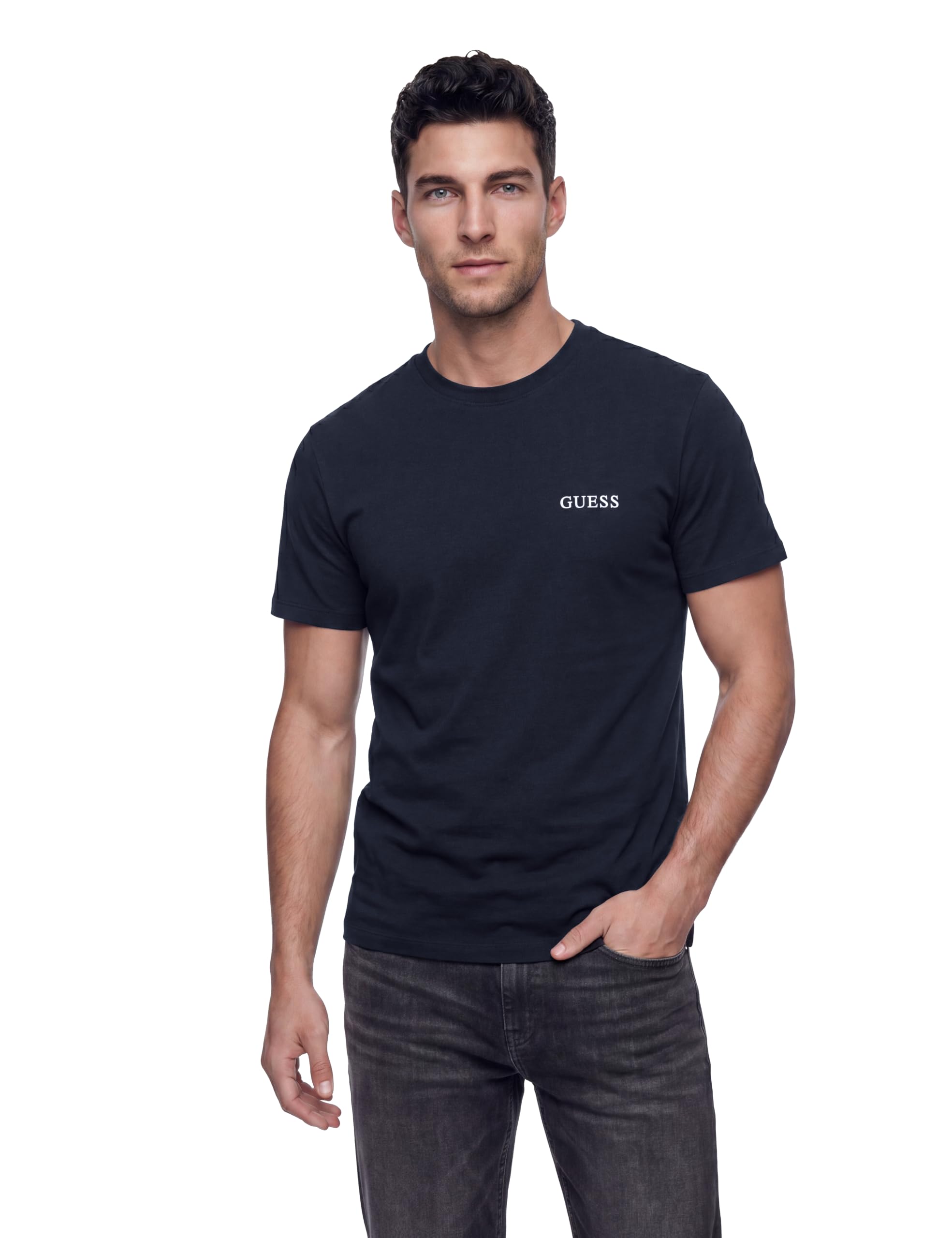 Guess Tee - Men's Crew Neck T-Shirts Cotton