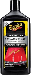 Meguiar's Ultimate Compound Car Polish, 450 ml | High-Performance Compound Removes Defects and Adds Mirror Shine, Safe for Hand or Machine Use - G17216EU