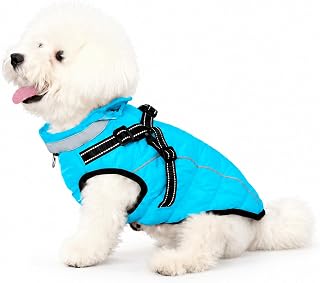 Dog Coats for Cold Weather, Walking Clothes, Light Weight, Detachable, Easy to Wear for Autumn and Winter, Cold Protection Jacket, Warm Pet Clothes