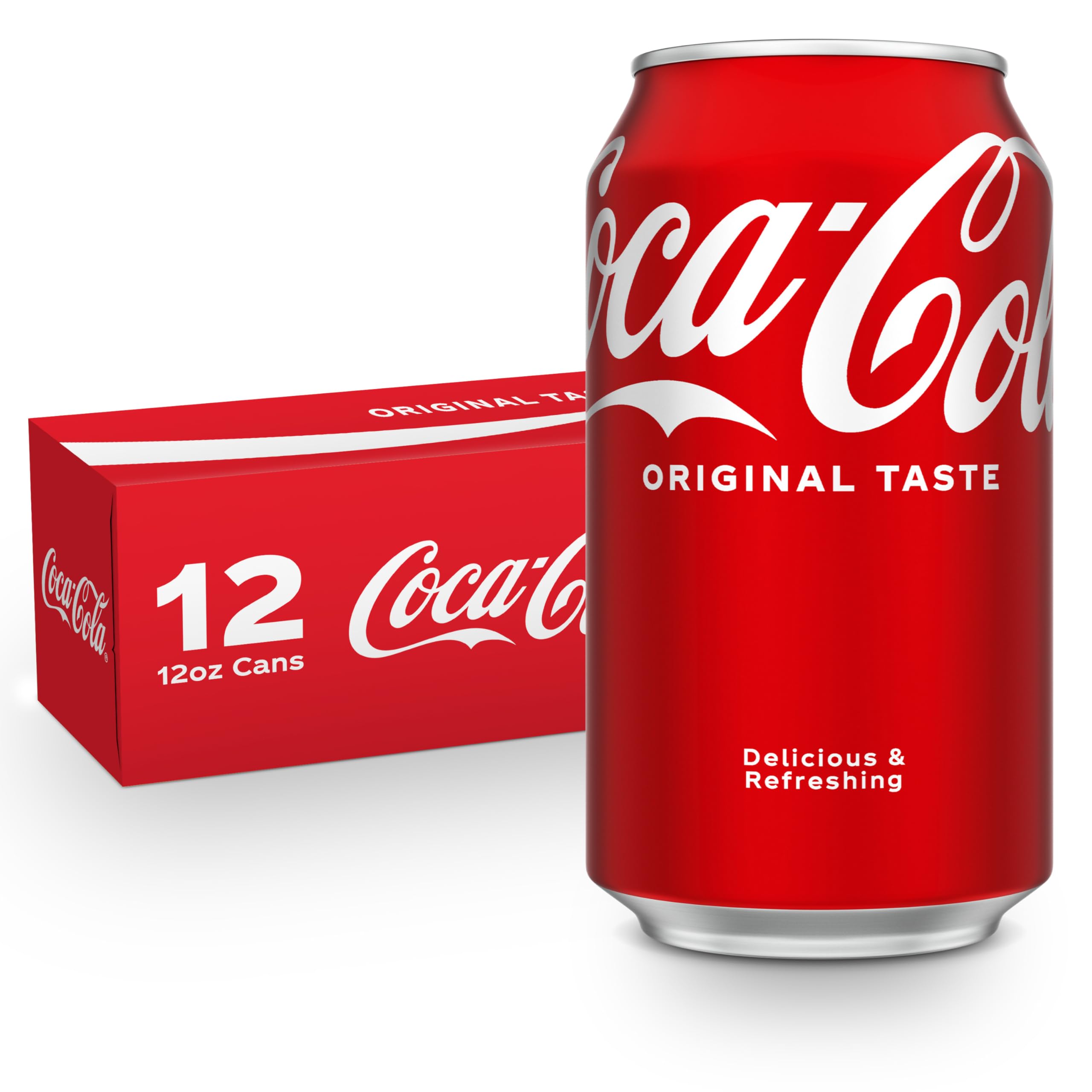 Coca-Cola Soda Soft Drink Fridge Pack Cans, 12 fl oz, 12 Pack | Carbonated drink