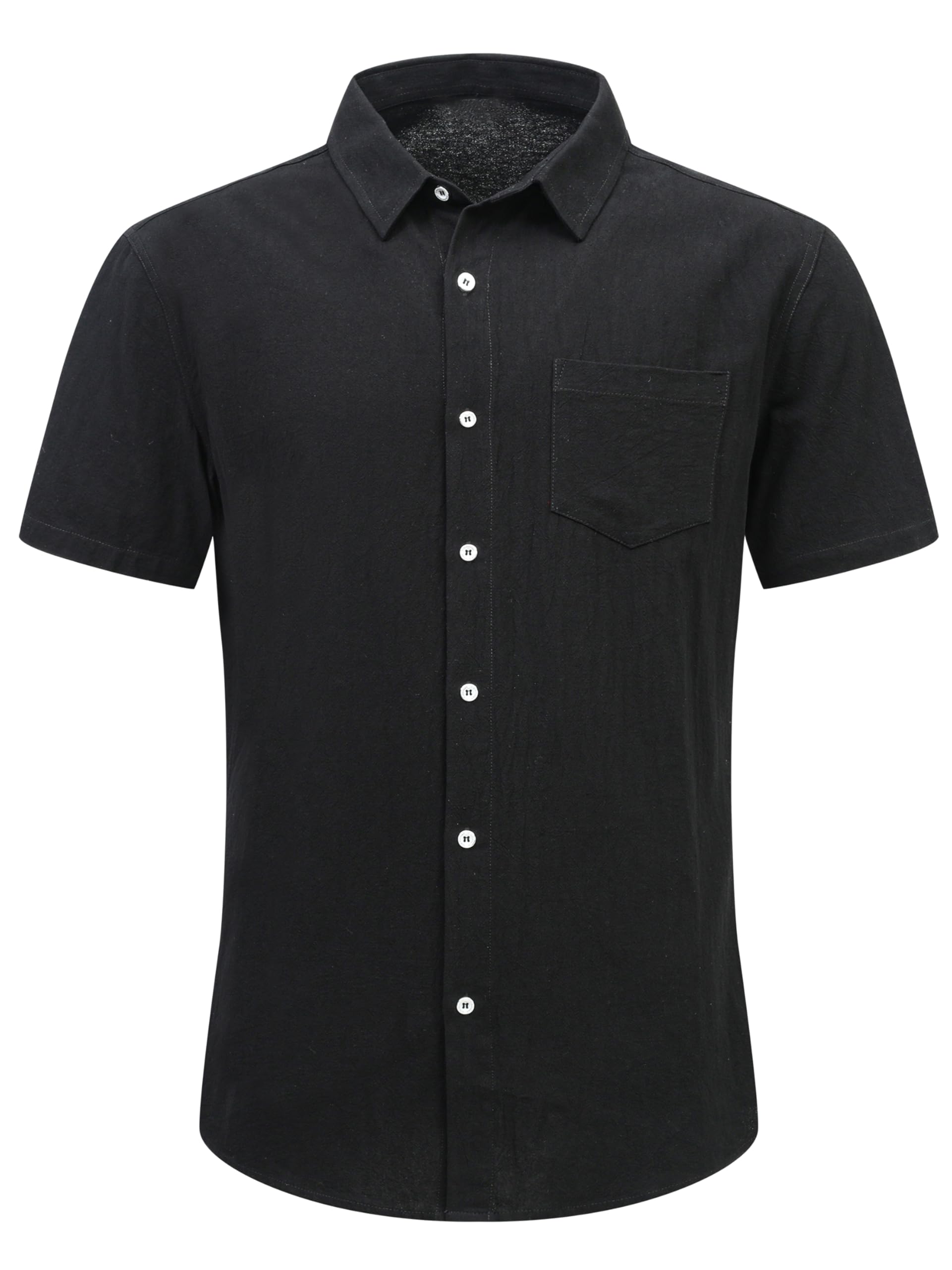Men's Short Sleeve Shirts Casual Lightweight Button Down Shirt Holiday Beach Sum
