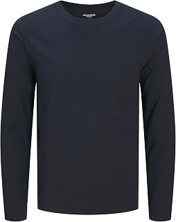 JACK & JONES Basic Tee Ls O-Neck Jjeorganic Men's Basic Round Neck T-Shirt