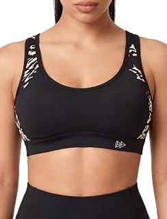 Yvette Women's Sports Bra, Strong Hold, Crossed Back