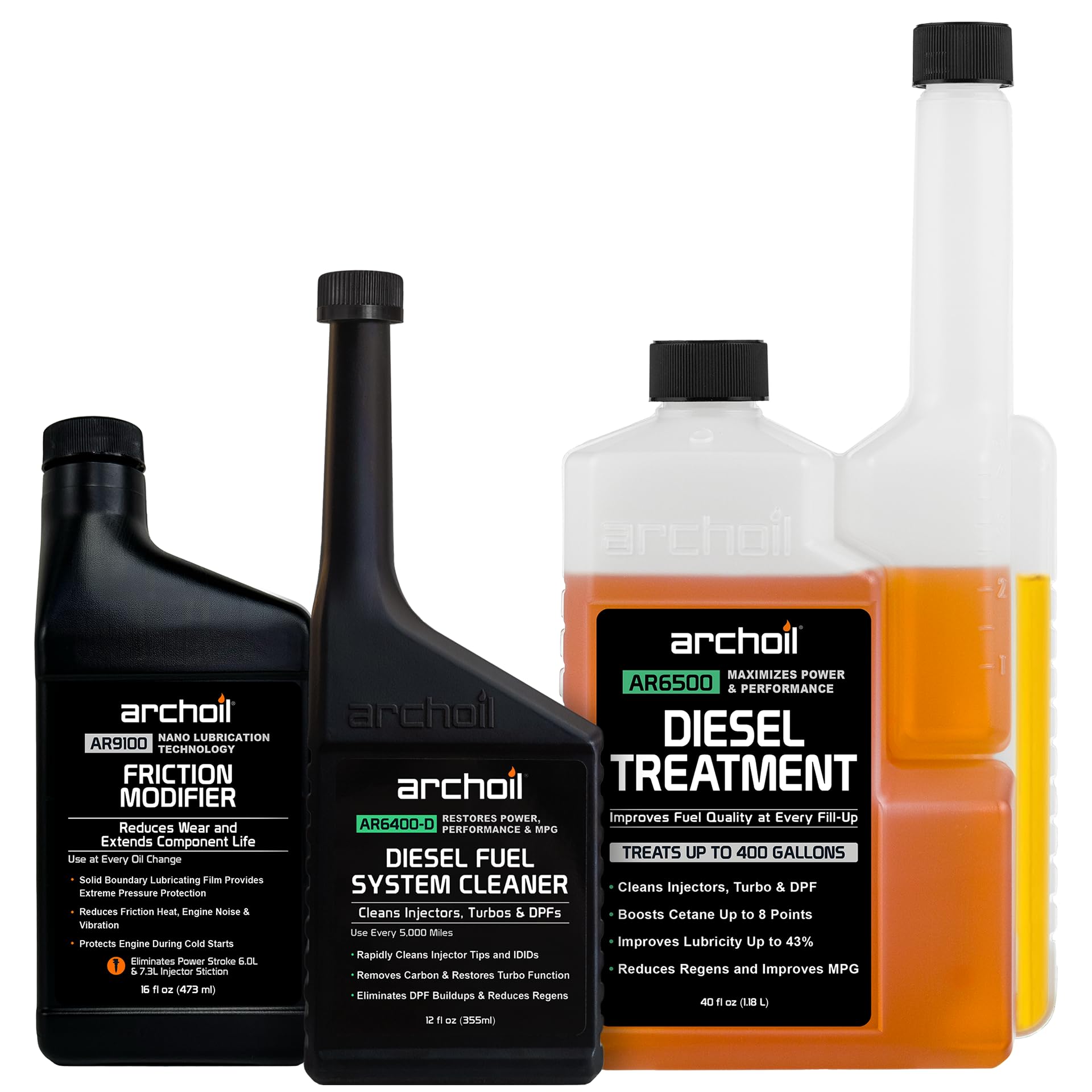 Archoil Ultimate Diesel Kit - Complete Diesel Fuel Additive & Oil Additive Perfo