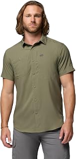 Columbia Silver Ridge Utility Lite Short Sleeve Men's Hiking Shirt, Stone Green, S
