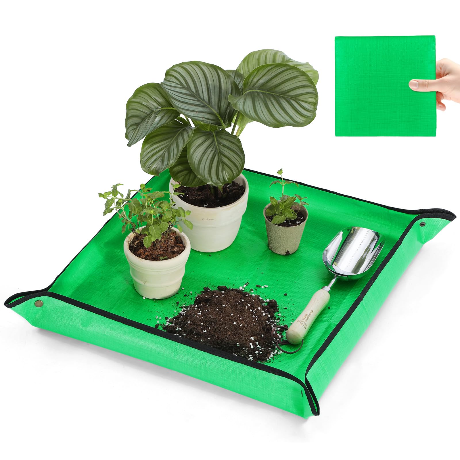 Repotting Mat Super Thick for Soil & Succulent Potting Mix 26.8"x 26.8" | Mess-F