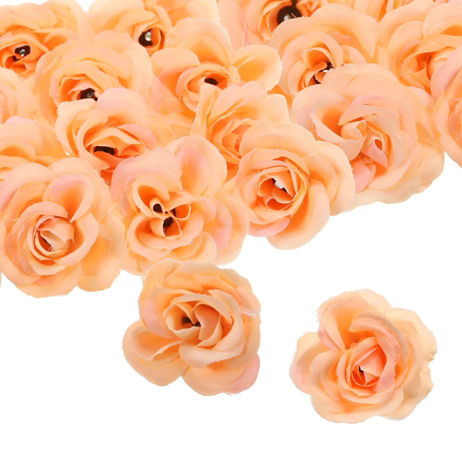 50pcs Artificial Rose Heads Silk Rose Heads for Wedding Bouquets Centerpieces Pa