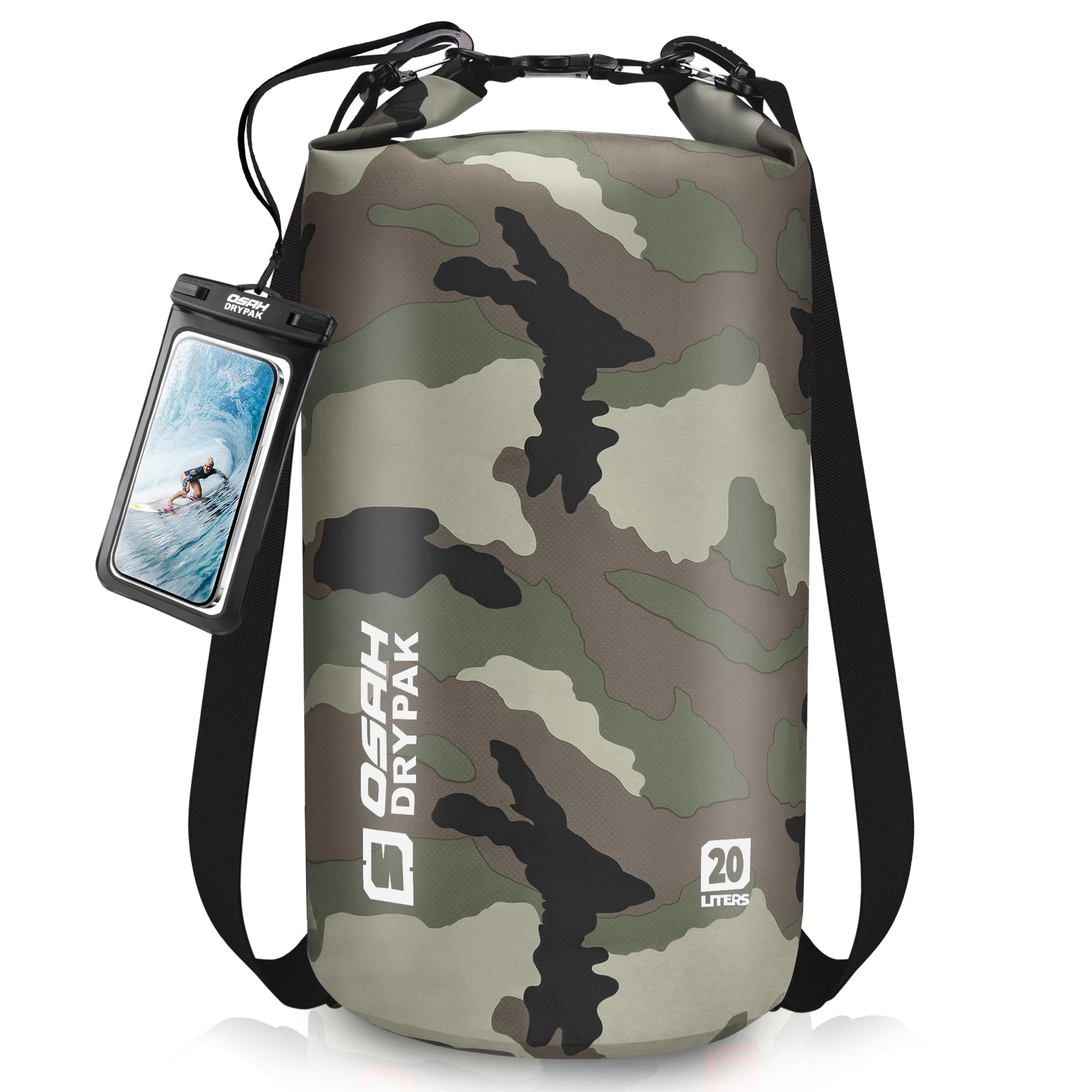 OSAH DRYPAK Waterproof Waterproof Bag 5L/10L/20L/30L/40L Dry Bag with Adjustable