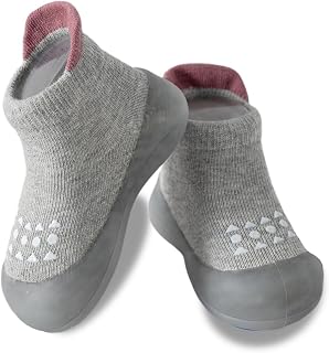 Hstyle Baby Sock Shoes Toddler Boys Walking Shoes Infant Slippers Sneakers | Non-Slip,Soft Rubber Sole,Lightweight,1st Birthday Gifts for Baby Boys Girls