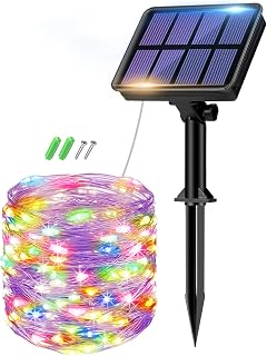 btfarm 8M/26FT 80 LED Solar String Lights Outdoor Garden
