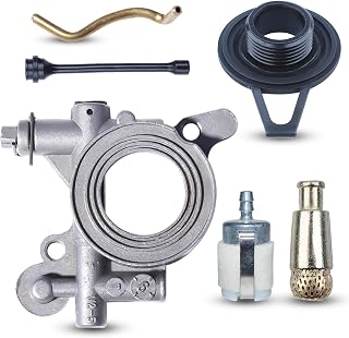Oil Pump Worm Gear Oil Hose Line Filter Kit for Husqvarna 365 371 372 XP 372XP 362 Chainsaw Replacement Parts
