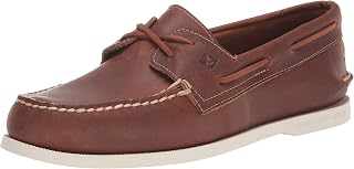 Sperry A/O Canvas 2-Eye 0836775, Men's Flat Shoes, Tan Lace Cross