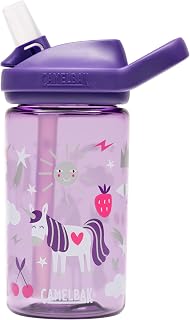 CamelBak Eddy+ Kids Water Bottle with Bite Valve Straw, Leak‑Resistant Easy Sip Design for Everyday Hydration, 14oz