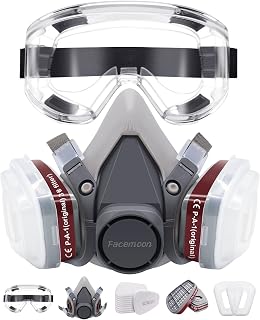 Respirator Mask,Safety Dust Face Cover,Dust Face Cover Paint Face Cover,Gas Mask With Filter,For Paint,Dust And Formaldehyde,Sanding,Polishing,Spraying And Other Work
