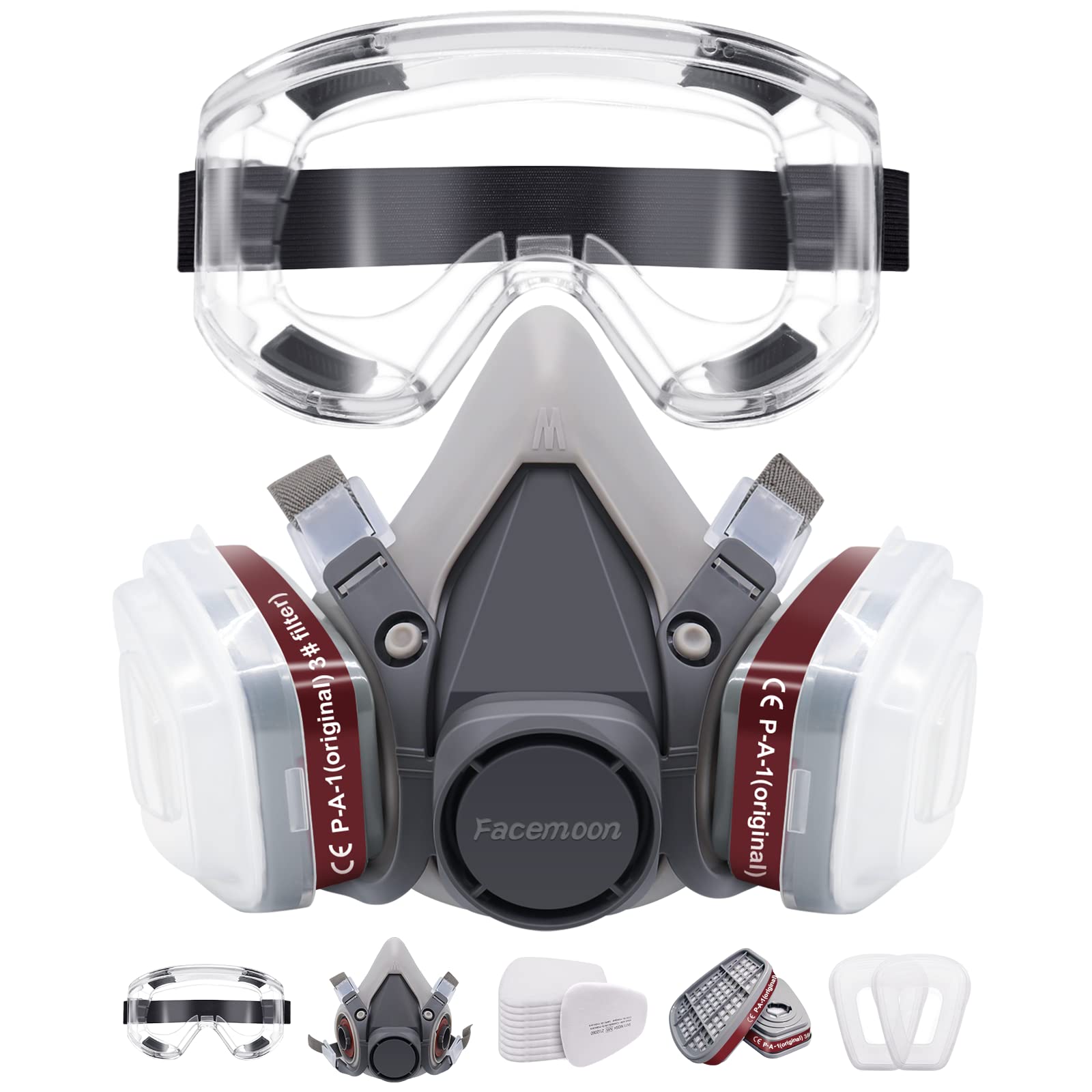 Respirator Mask,Safety Dust Face Cover,Dust Face Cover Paint Face Cover,Gas Mask