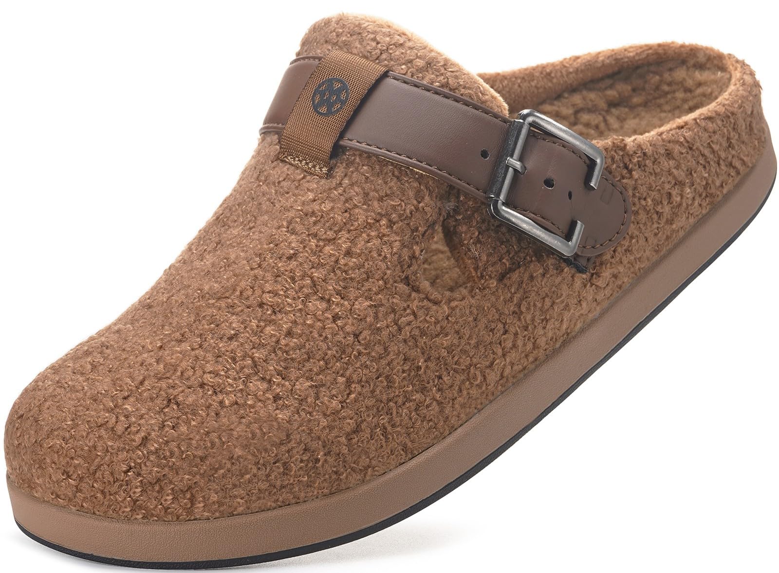 Sisttke Women's Men's Winter Slippers Fur Clogs and Warm Mules