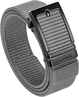 Fairwin Tactical Belt Military Style Webbing Rigger Belt Lightweight Heavy Duty Metal Buckle