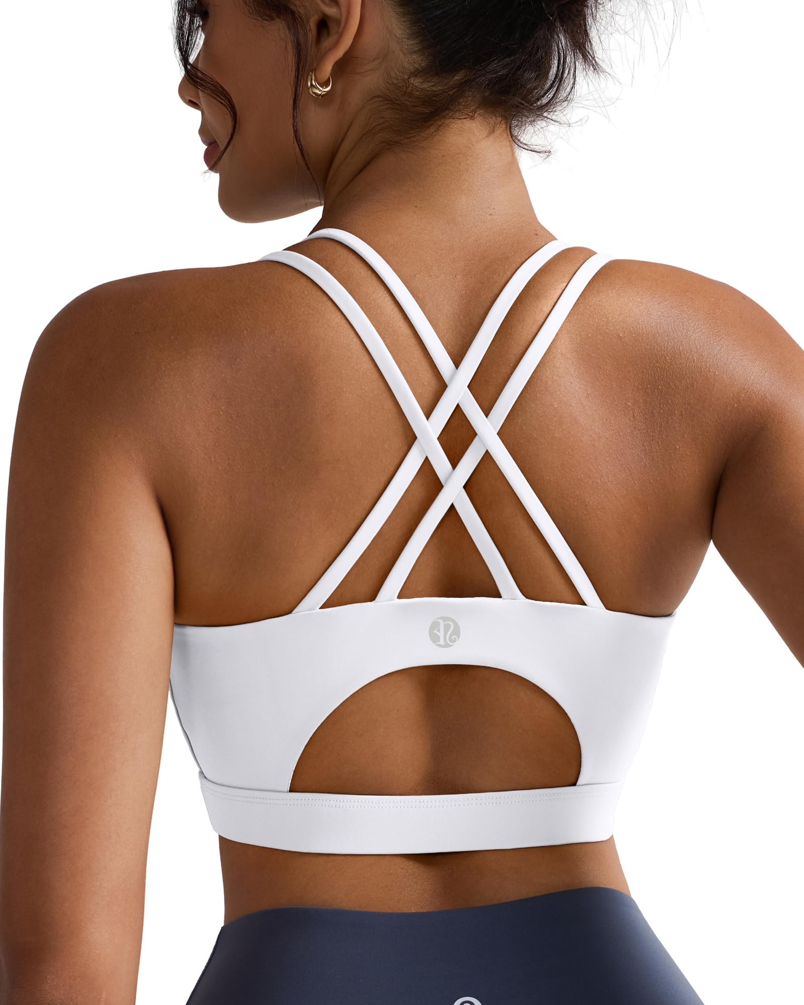 RUNNING GIRL Sports Bras for Women,Padded Sports Bra Tank Top Sexy Crisscross Ba