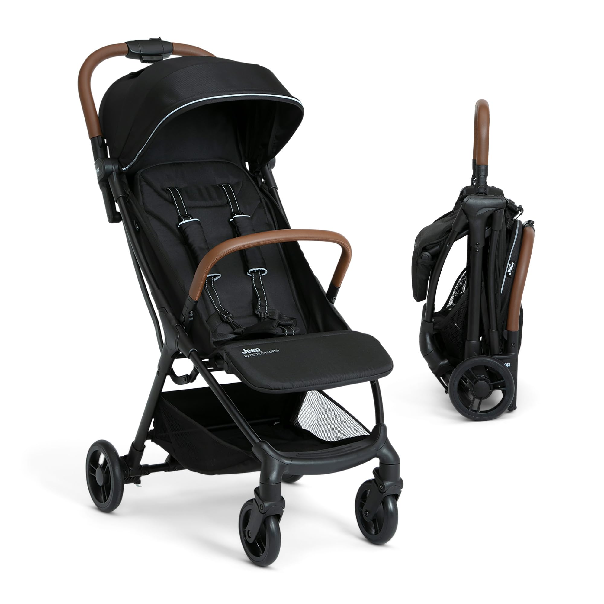 Jeep Altitude Compact Travel Stroller by Delta Children Greenguard Gold, Easy On
