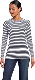 Lands' End Women's Cotton Rib Knit T-Shirt