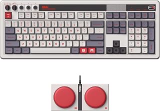 8BitDo Retro 108 Mechanical Keyboard with 108 Keys and Integrated Numpad, Bluetooth/2.4G/USB-C Hot Swappable Wireless Gaming Keyboard for Windows and Android - N Edition