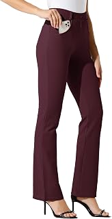 Willit Ladies Yoga Pants Work Trousers Stretch Casual Office Pants Petite/Regular/Long 29"/31"/33"